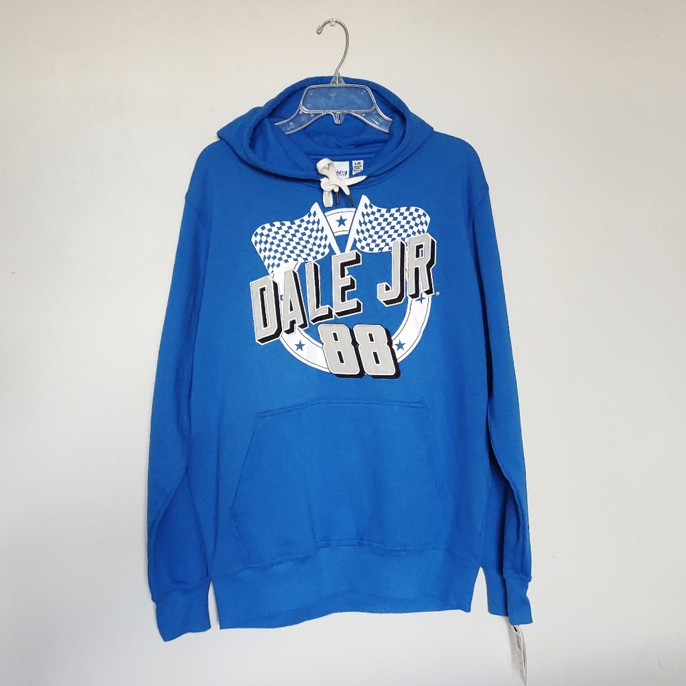 NASCAR Dale Earnhardt Jr, #88 Men's Blue Hoodie Size Large - New